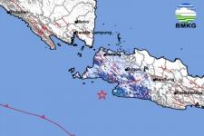 Gempa Bumi Berkekuatan 4,7 Guncang Selatan Pulau Jawa