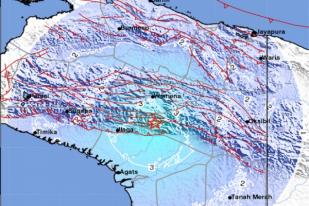 Gempa Bumi 5,1 Guncang Jayawijaya, Papua