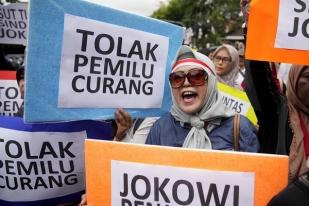 Demonstrasi di Jakarta Menolak Kecurangan dalam Pemilu