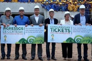 Buruh Bangunan Stadion Piala Dunia 2014 Dapat Tiket Gratis
