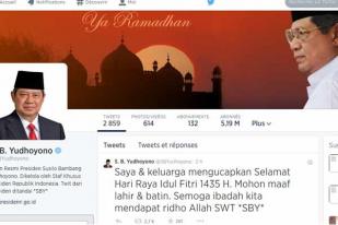 Presiden SBY Beri Ucapan Selamat Idul Fitri