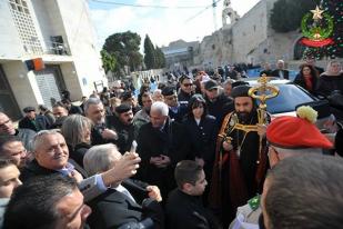 Betlehem Palestina Rayakan Natal Kristen Ortodoks