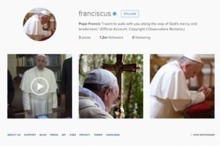 Baru Sehari Followers Instagram Paus Fransiskus 1,2 Juta