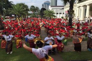 Perayaan HUT ke-238 Museum Nasional  Dimeriahkan 1.000 Penari