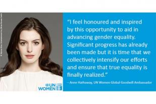 Anne Hathaway Utusan Khusus PBB untuk Perempuan 