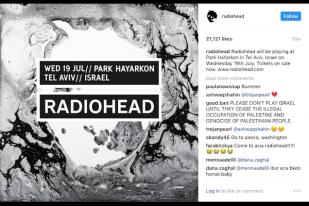 Puluhan Artis Desak Radiohead Tidak Konser di Israel