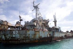 Filipina Gunakan Kapal Tua Sebagai Pos Militer di Laut China Selatan