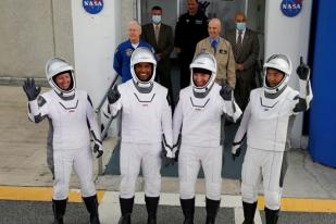 NASA - SpaceX Kirim Empat Astronaut ke Stasiun Antariksa