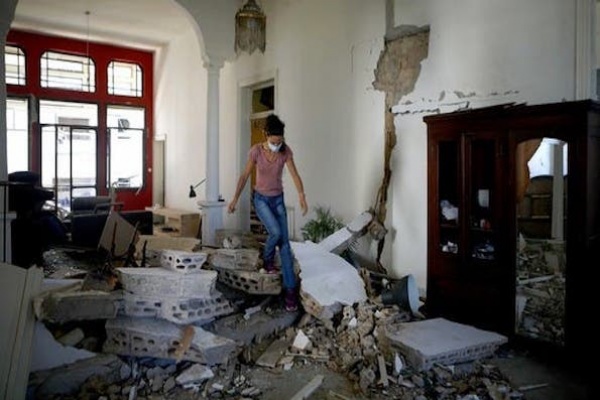 Ratusan Ribu Warga Beirut Kehilangan Rumah Akibat Ledakan