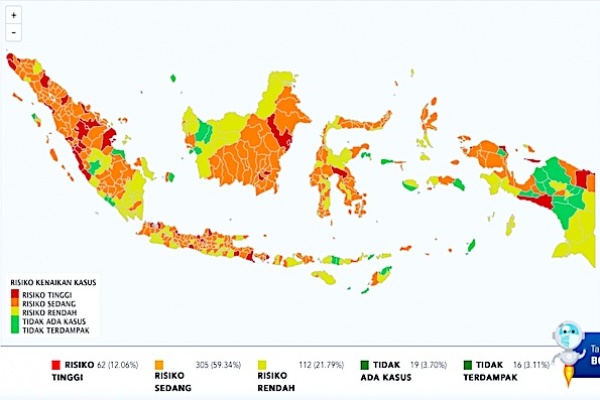 Situasi COVID-19 Indonesia: Kasus Baru 4.002, Sembuh 3.567