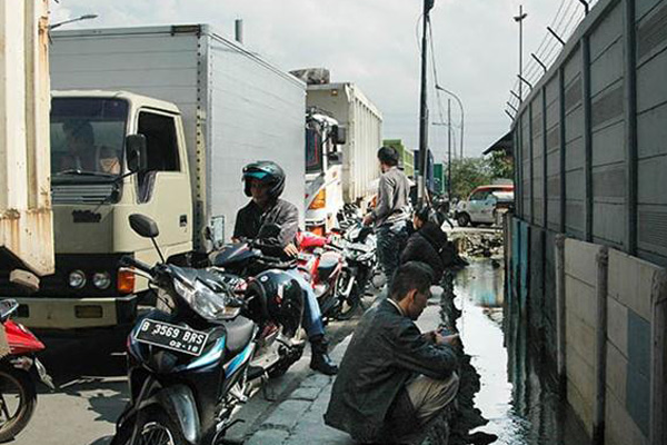 Kemacetan di Pelabuhan Tanjung Priok