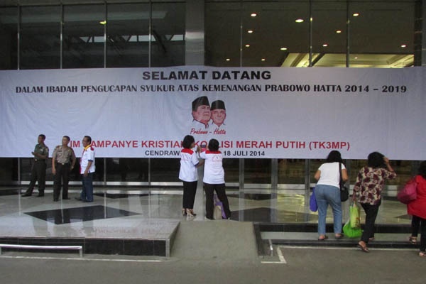 Rayakan Kemenangan, Tim Prabowo-Hatta Ibadah Ucapan Syukur