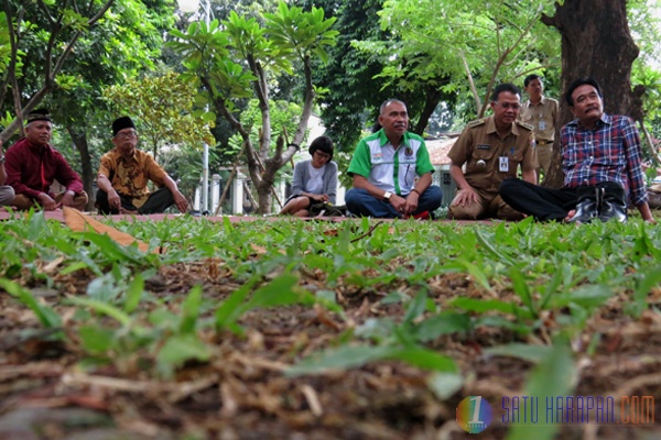 Cawagub Djarot Syaiful Urun Rembuk di Taman Kota Tanjung