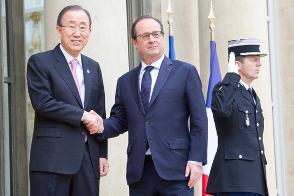 Sekjen PBB Ban Ki-moon Tiba di Paris Hadiri COP21