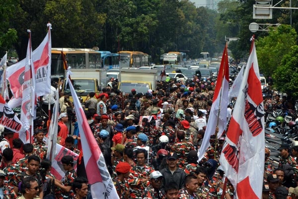 Pendukung Prabowo-Hatta Terus Beraksi Sampai Putusan MK