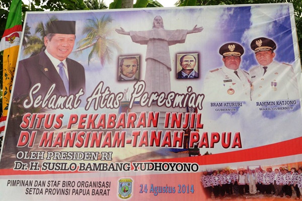 SBY Meresmikan Situs Pekabaran Injil di Papua Barat