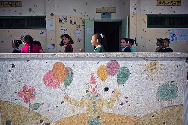 Hari Pertama Sekolah di Gaza Setelah Konflik