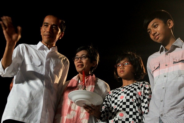 Presiden Jokowi di Panggung Syukuran Rakyat