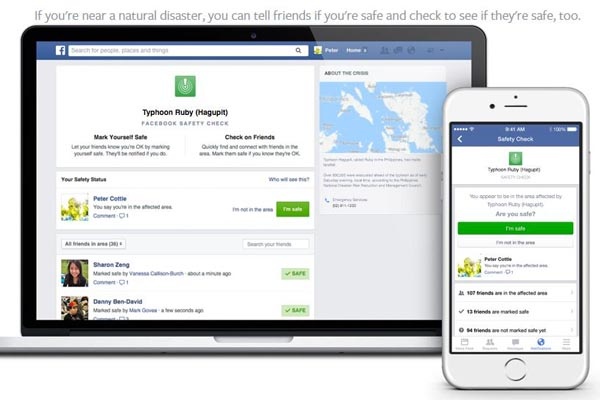Facebook dan Google Sediakan Aplikasi Tanggap Bencana