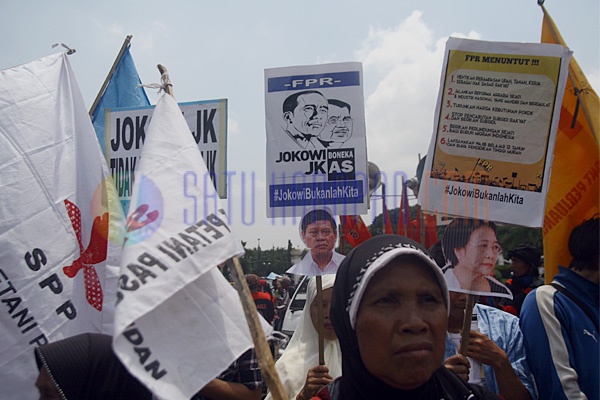Aksi Unjuk Rasa 100 Hari Jokowi, Posisinya Dipertanyakan