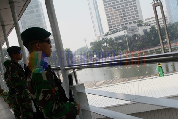 Pengamanan KAA Bundaran Hotel Indonesia