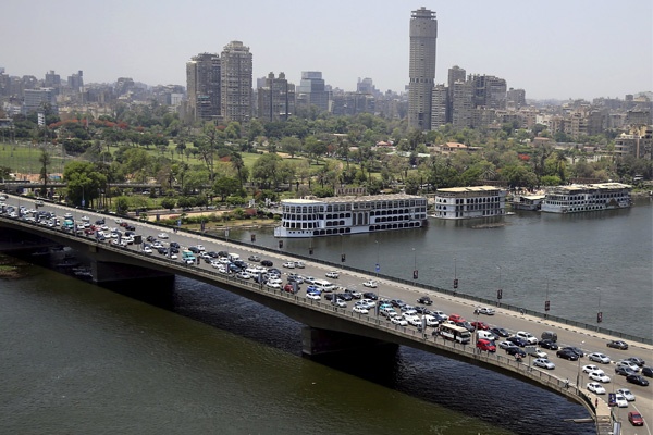 Kemacetan Lalu Lintas di Kairo Mesir