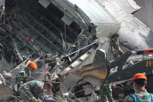 134 Korban Hercules TNI AU Telah Dievakuasi