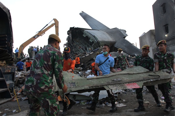 134 Korban Hercules TNI AU Telah Dievakuasi