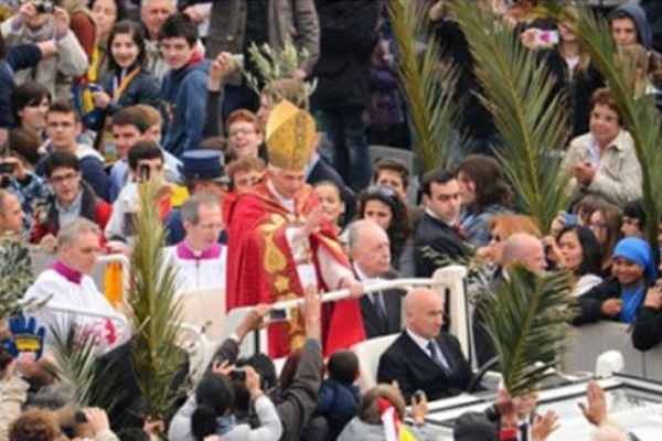 Paus Fransiskus Pimpin Misa Minggu Palma