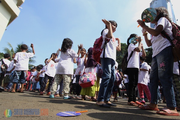 Ratusan Anak Miskin Perkotaan Peringati Hari Anak Nasional