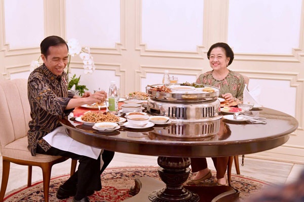 Presiden Jokowi Bertemu Megawati di Istana Merdeka