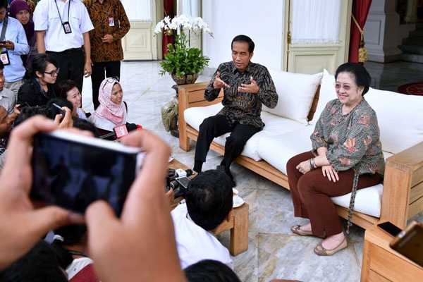 Presiden Jokowi Bertemu Megawati di Istana Merdeka