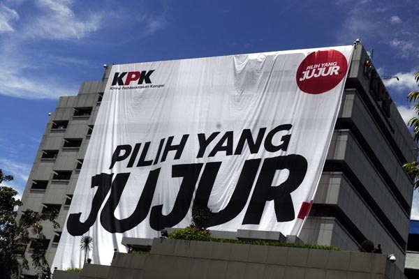 Jelang Pemilu, KPK Pasang Spanduk "Pilih Yang Jujur"