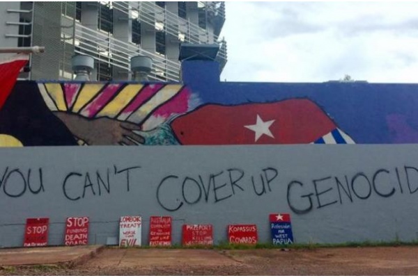 Mural Dukungan Aborigin pada Kemerdekaan Papua Dihapus