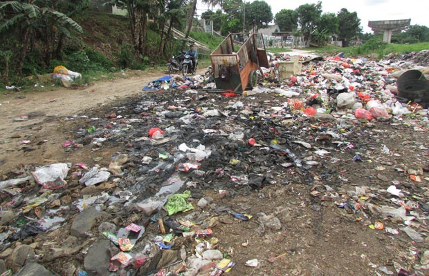 Raut Sampah di Bantaran Sungai Kalimalang 