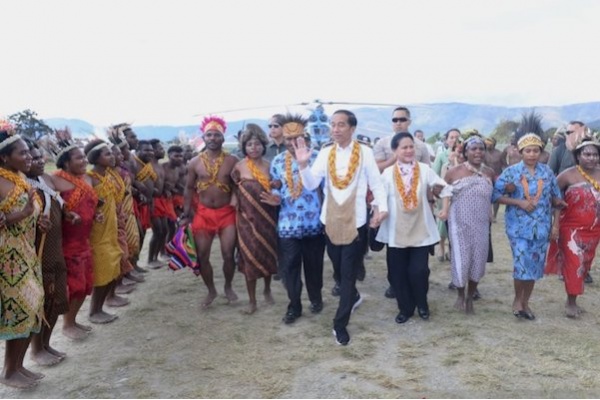 Kunjungan Presiden Jokowi di Arfak Papua