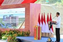 Jokowi Lakukan Peletakan Batu Pertama Pembangunan Hotel Nusantara di IKN