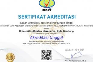 Universitas Kristen Maranatha Raih Akreditasi Unggul