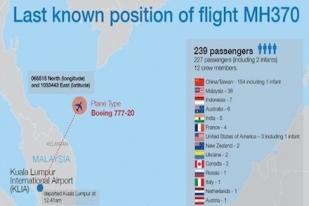 KRI Tiba di Tempat Diduga Jatuhnya Pesawat Malaysia Airlines