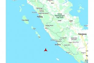 Gempa Bumi Magnitudo 5,2 Terjadi di Laut, 137 Kilometer Barat Daya Bengkulu 