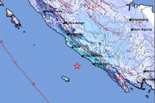 Gempa Bumi 5,2 Guncang Bengkulu Selatan