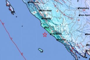 BNPB: Gempa 5,8 Guncang Bengkulu, Warga Sempat Panik