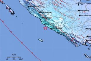 Gempa Bumi 5,3 Guncang Bengkulu