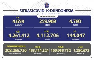 COVID-19 Indonesia, Kasus Baru: 206