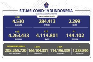 COVID-19 Indonesia, Kasus Baru: 265