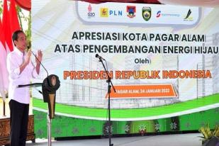 Jokowi Dorong Pagar Alam Jadi Kota Pertama Nol Emisi