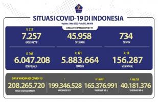 COVID-19 Indonesia, Kasus Baru: 168