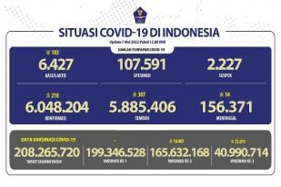 COVID-19 Indonesia, Kasus Baru: 218