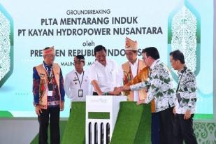 Jokowi Lakukan Groundbreaking Pembangunan PLTA di Malinau, Kaltara