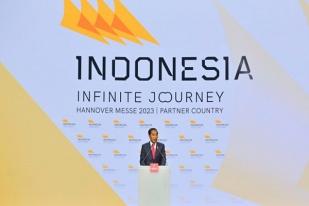 Buka Pameran Hannover Messe, Jokowi Sebut Indonesia Terbuka untuk Investasi Industri Hilir